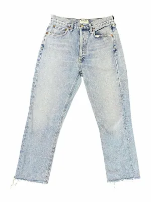 Agolde Riley High Rise Straight Crop Jeans - Size 27