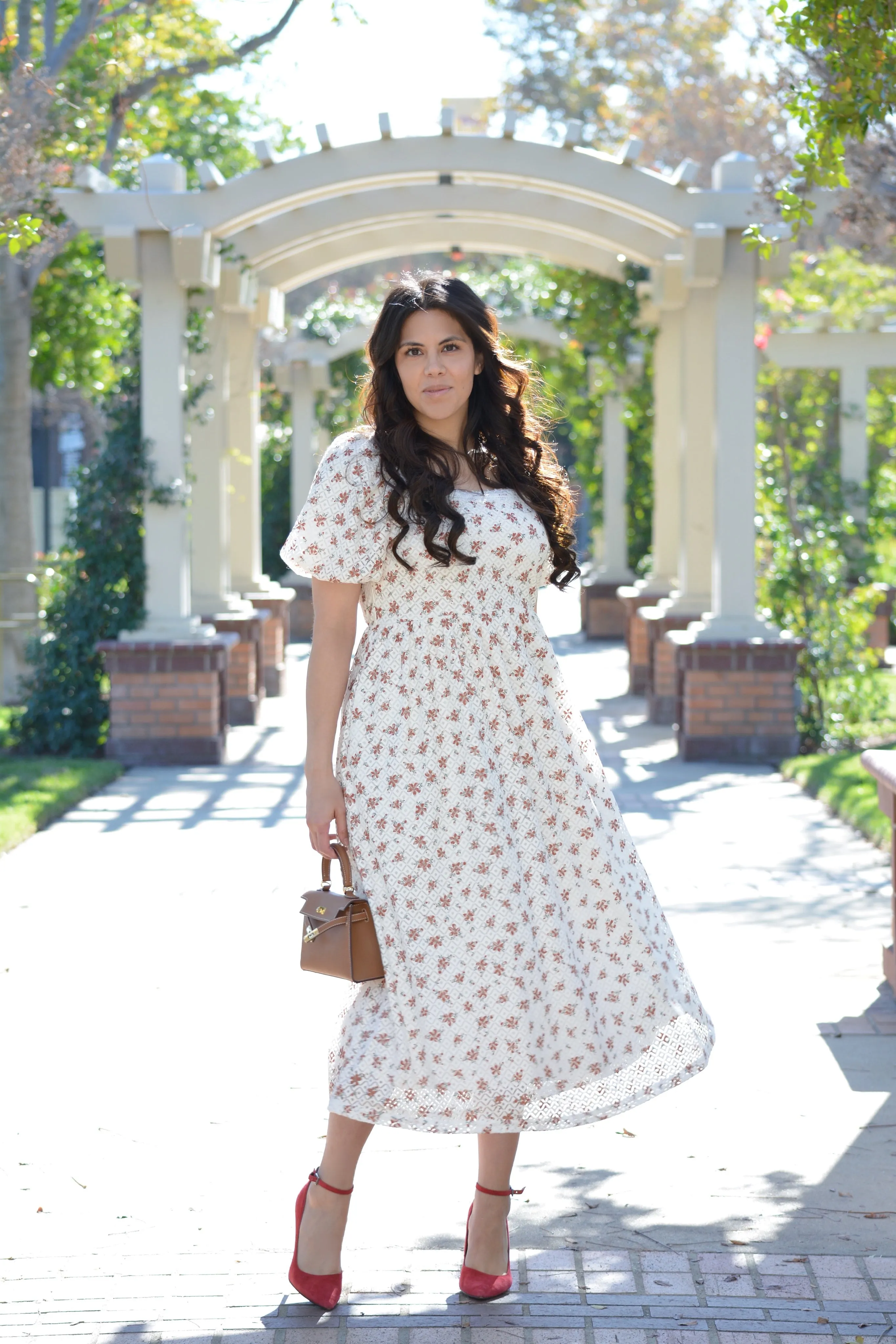 Anastasia Crochet Lace Midi Dress