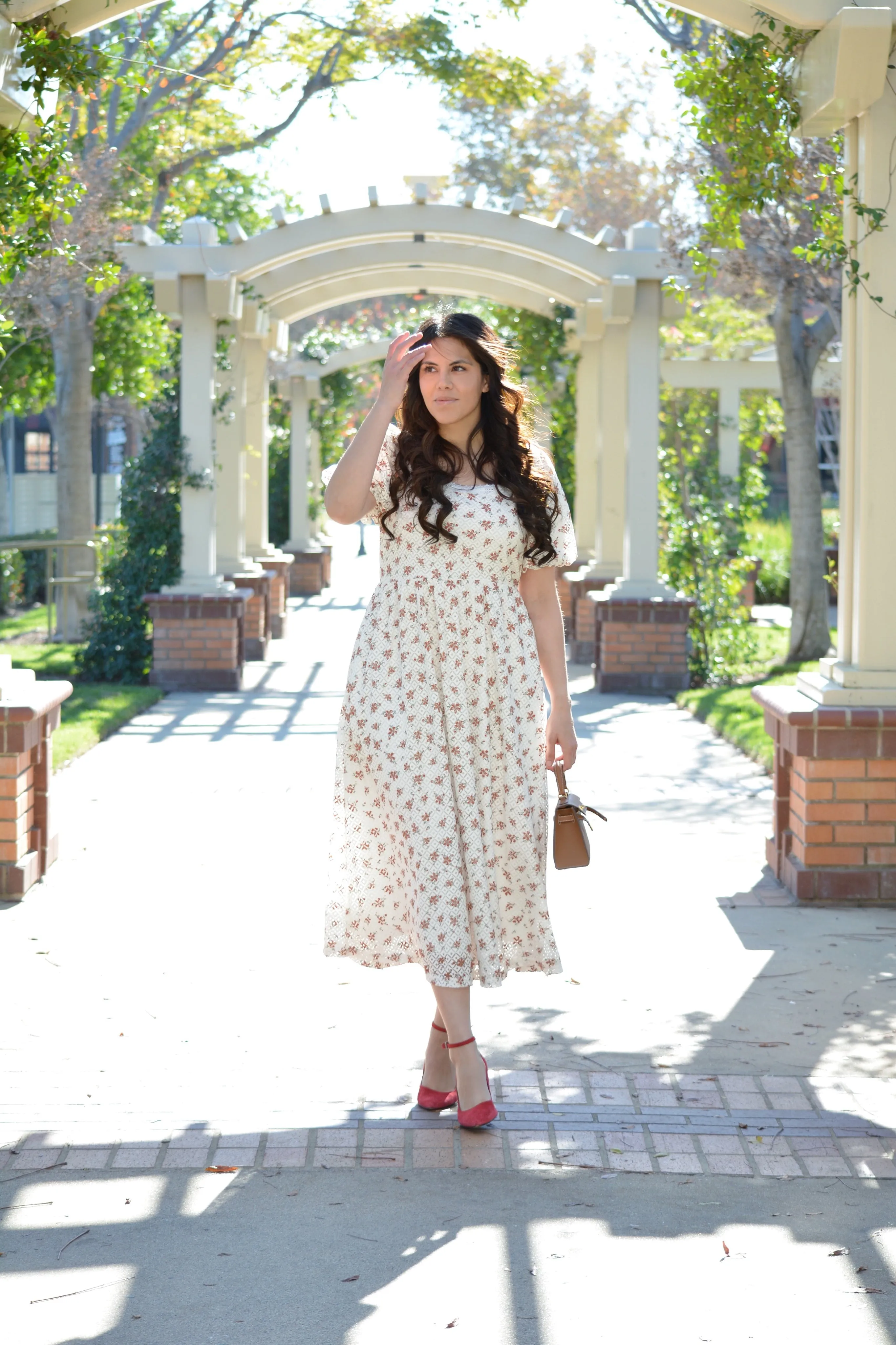 Anastasia Crochet Lace Midi Dress