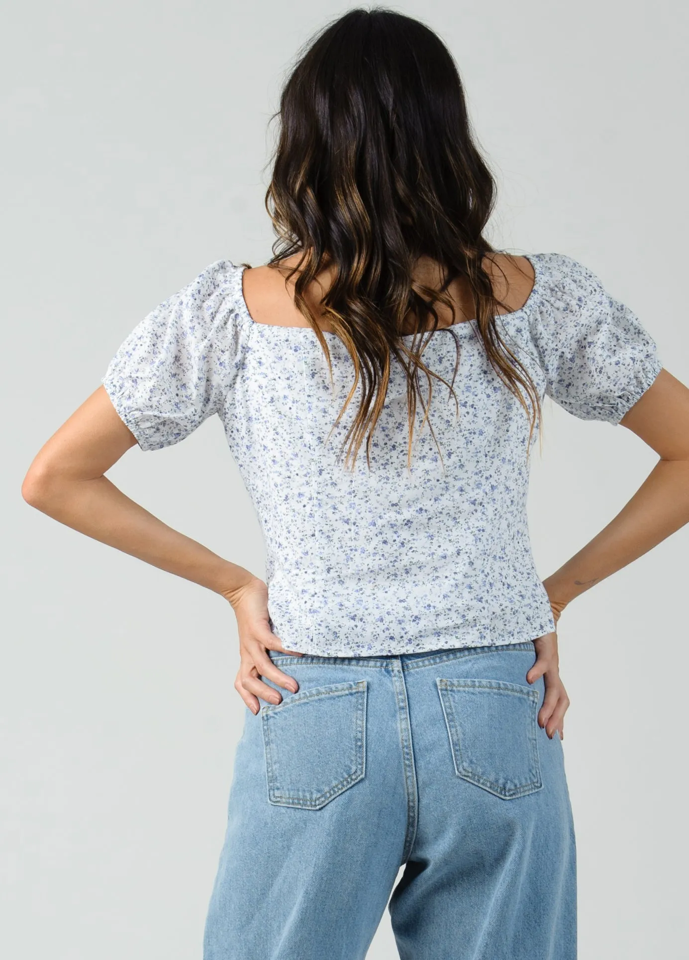 Begonia Button Down Top