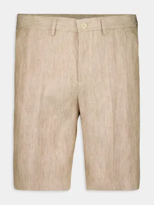 Bermuda Beige Linen Shorts