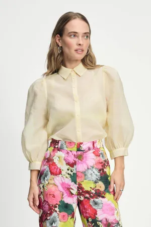 BLOUSE - Lime Dots