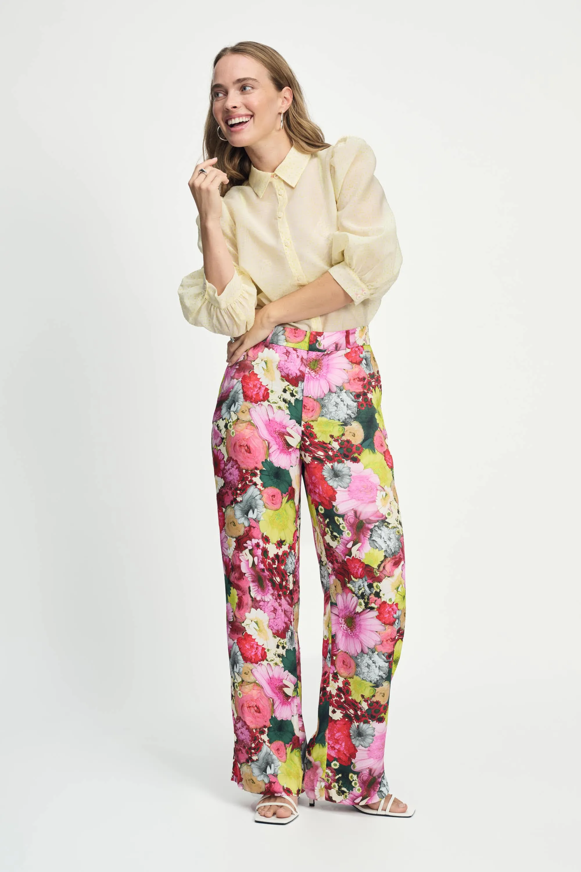 BLOUSE - Lime Dots
