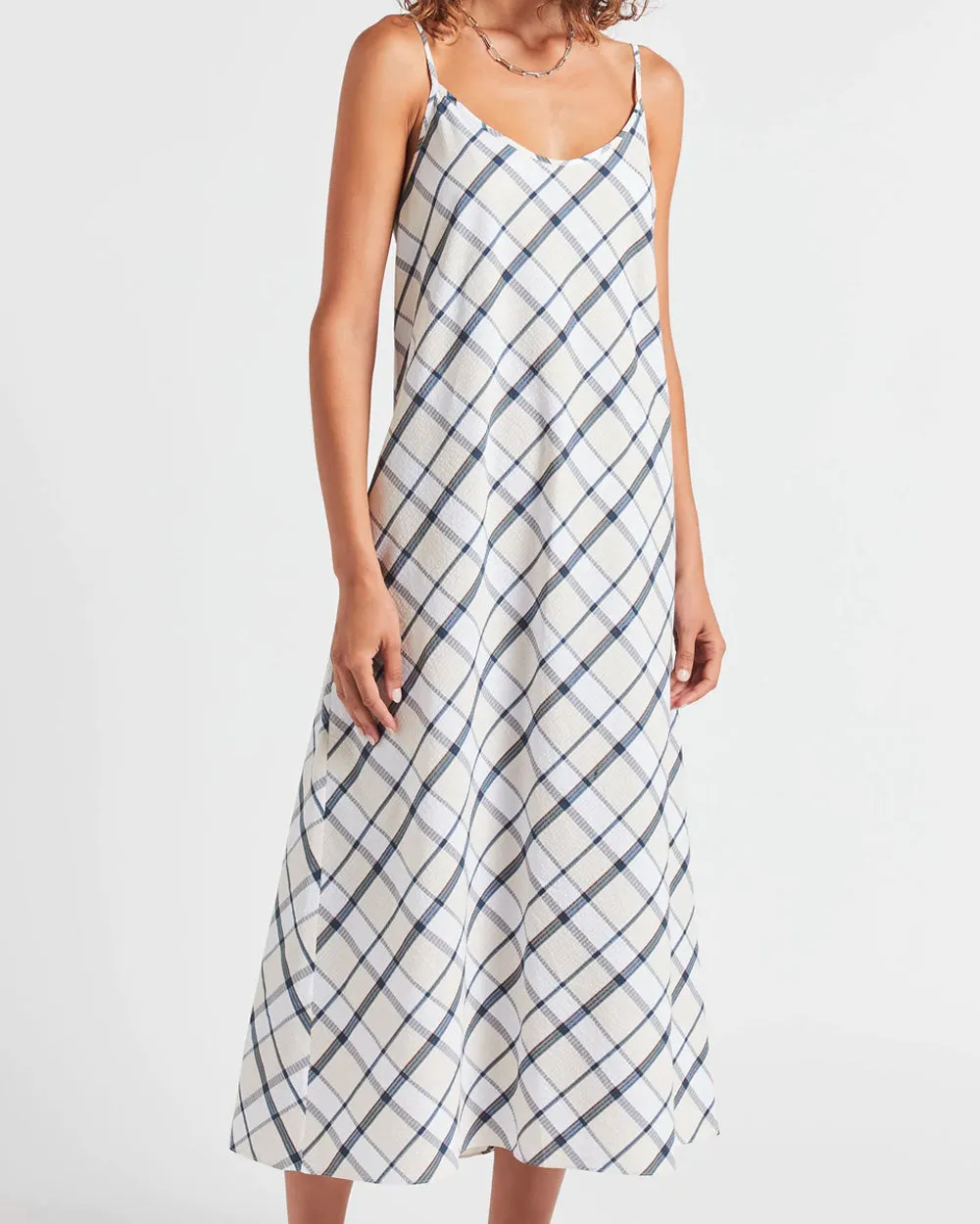 Blue Check Wiley Cami Dress