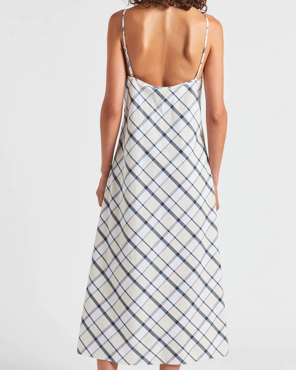 Blue Check Wiley Cami Dress