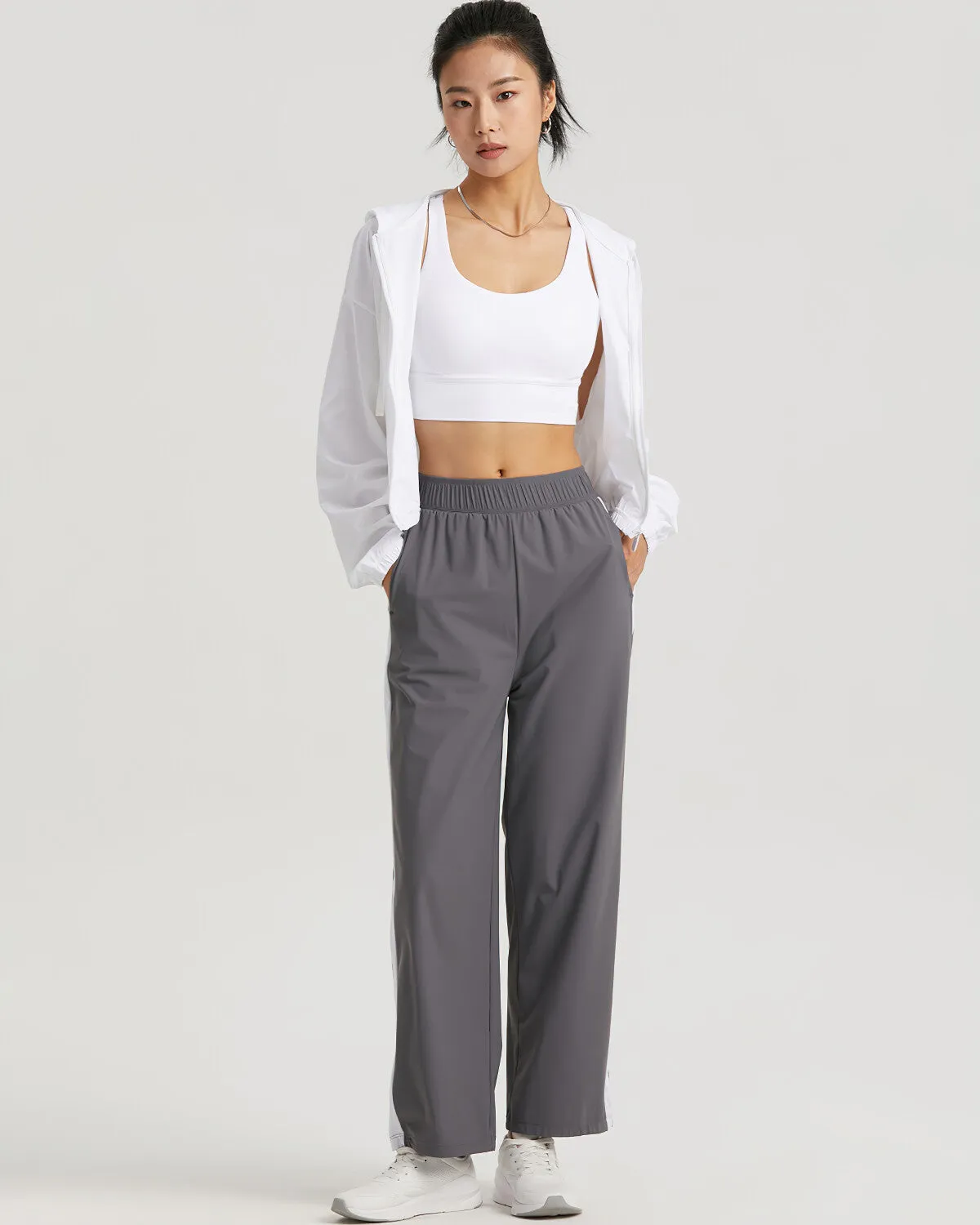 Carly Relaxed Fit Joggers - Grey