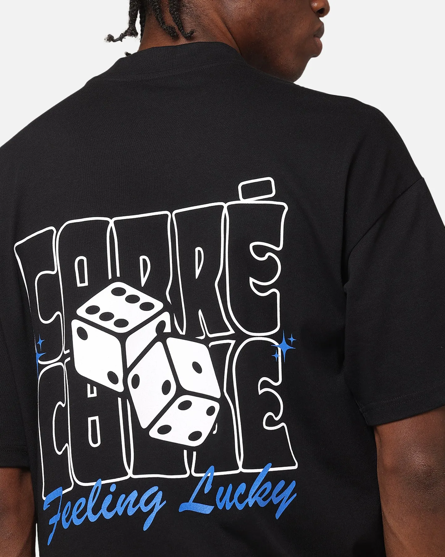 Carre Feeling Lucky Mock Neck T-Shirt Black