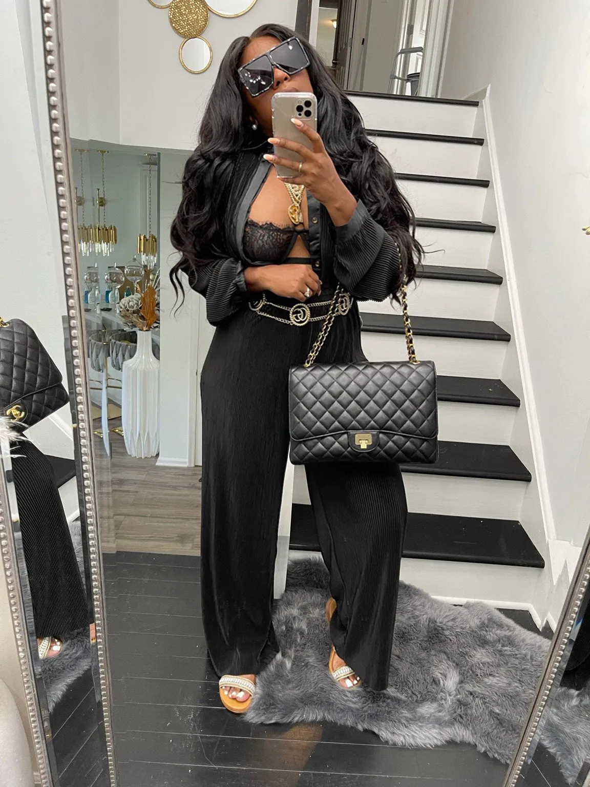 Casual loose two-piece set (without belt) AY2635