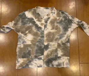 Charcoal Tie Dye Blouse