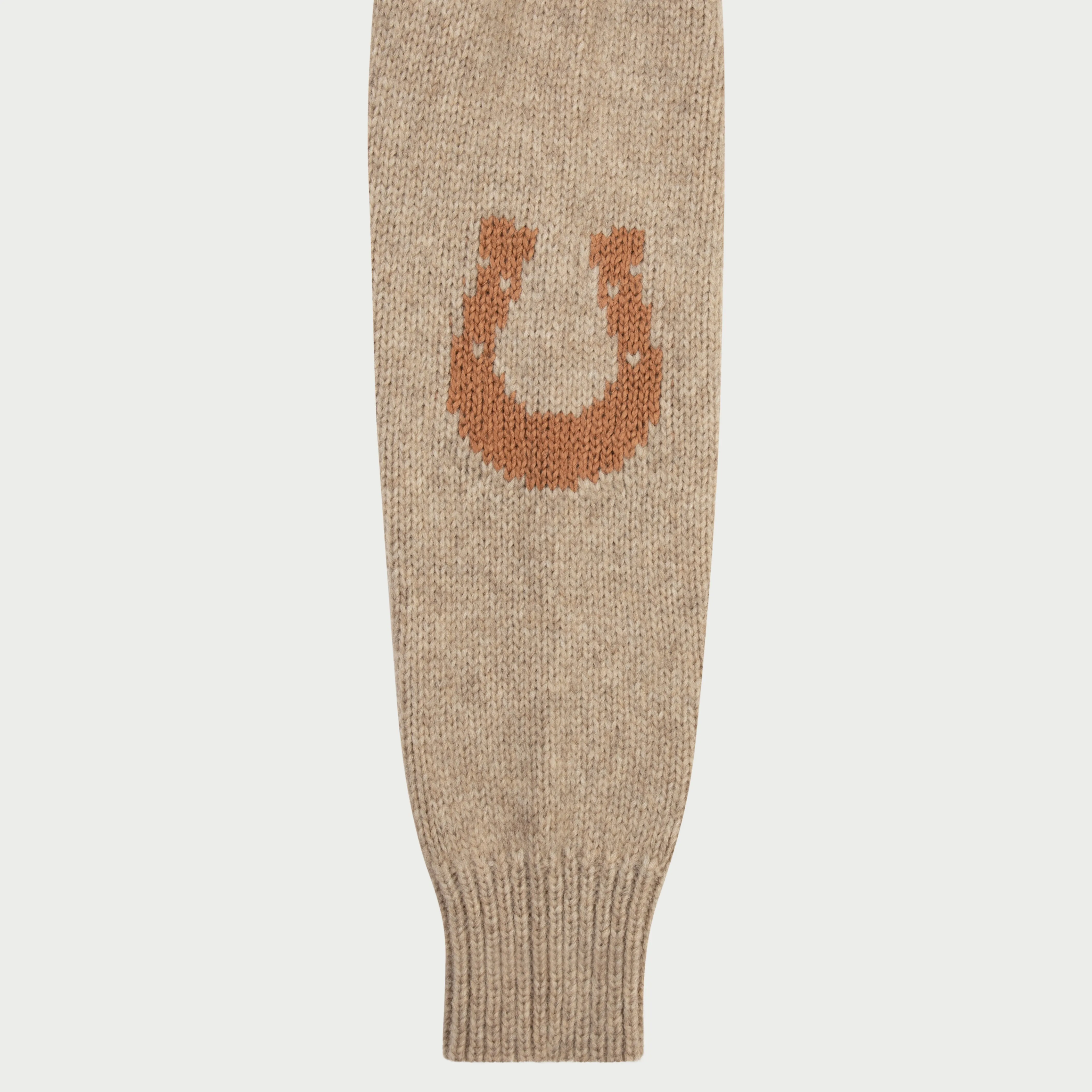 Cropped Stables Cardigan (Heather Oat)