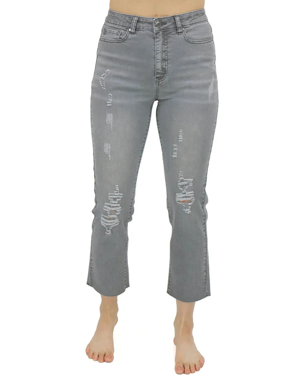 Cropped Straight Colored Denim (Grace & Lace)