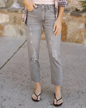 Cropped Straight Colored Denim (Grace & Lace)