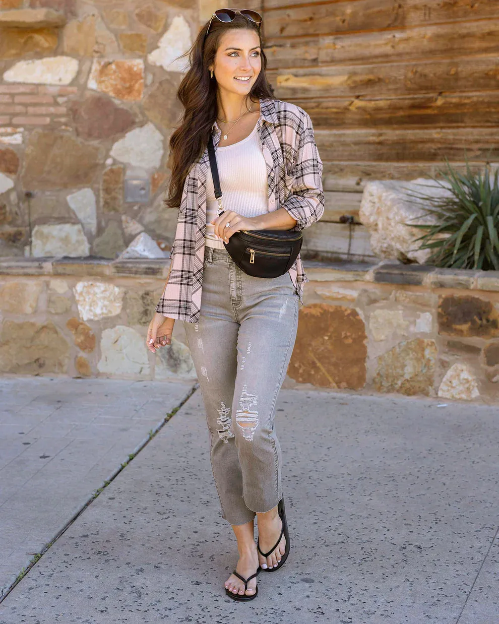Cropped Straight Colored Denim (Grace & Lace)