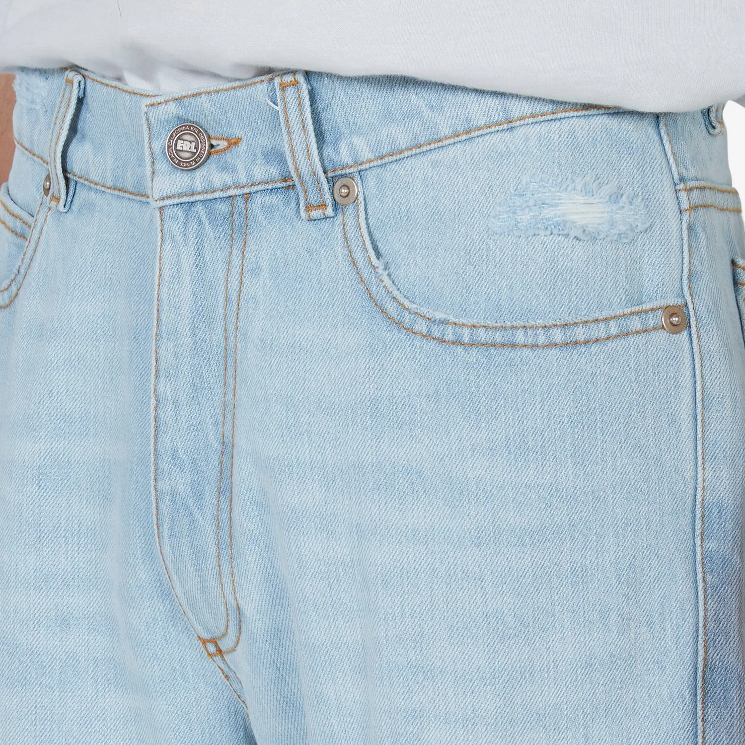 Distressed Denim Pant Light Blue