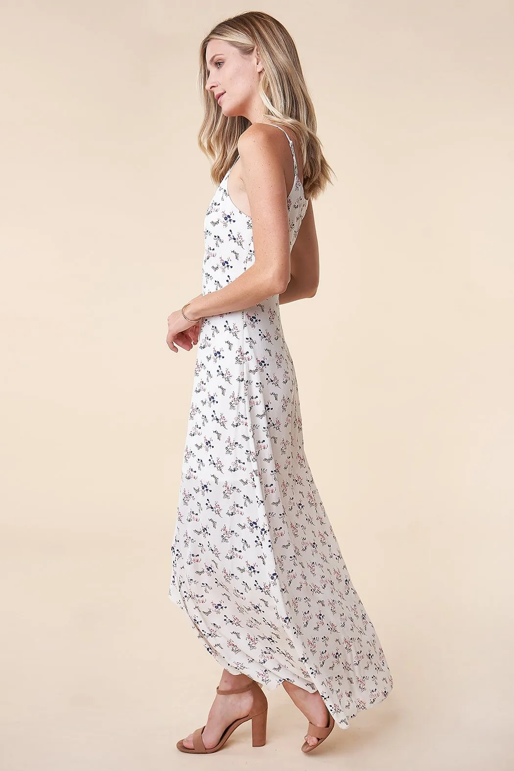 Everlasting Romance Floral High-Low Maxi Dress