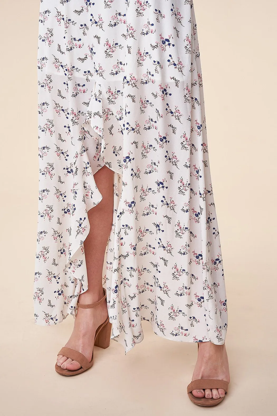 Everlasting Romance Floral High-Low Maxi Dress