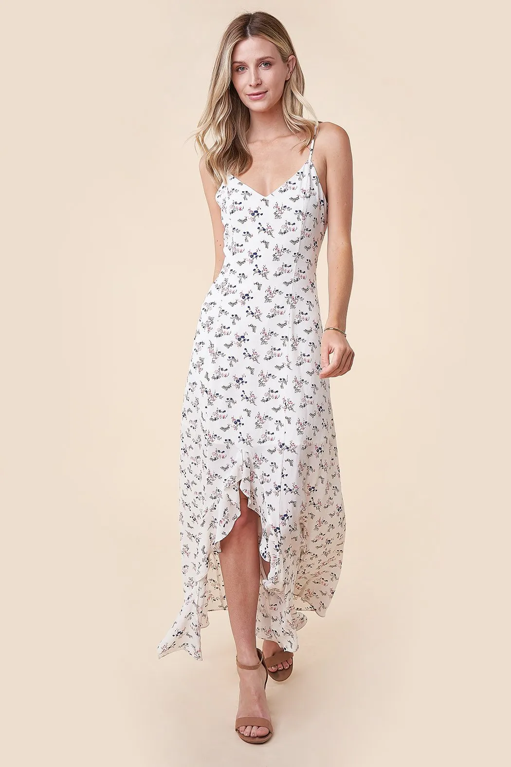 Everlasting Romance Floral High-Low Maxi Dress