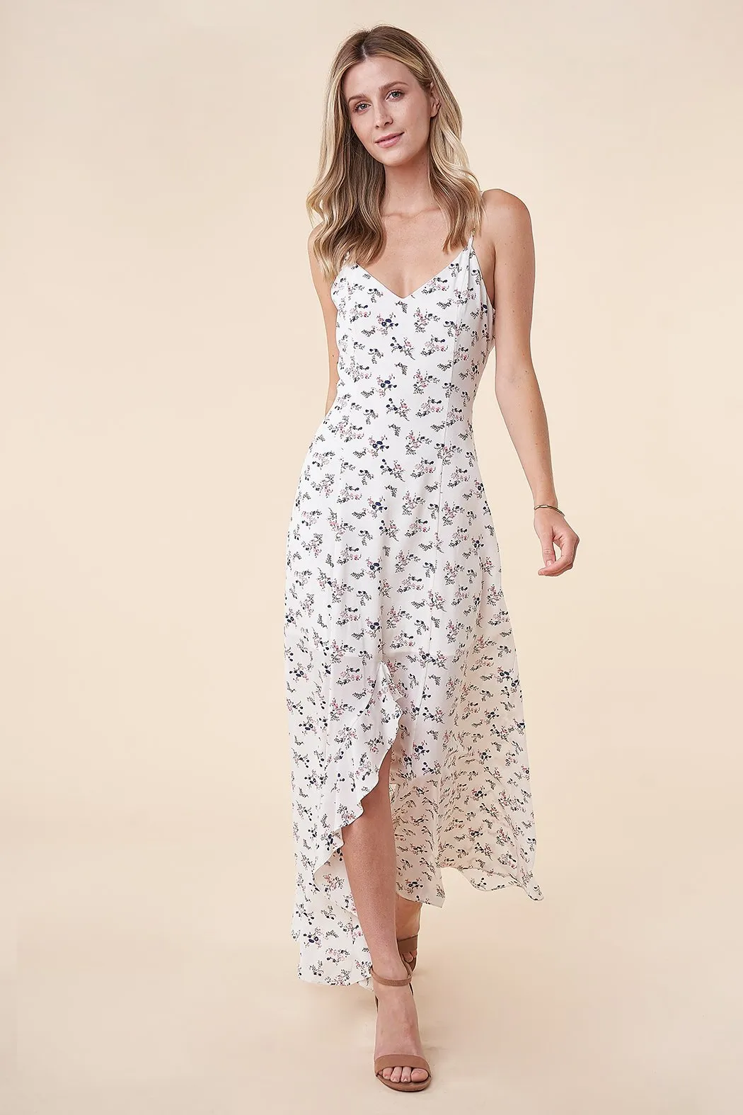 Everlasting Romance Floral High-Low Maxi Dress
