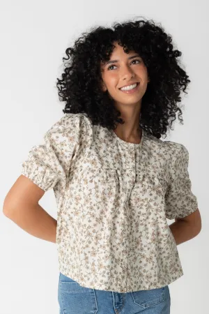 Floral Button-Up Blouse