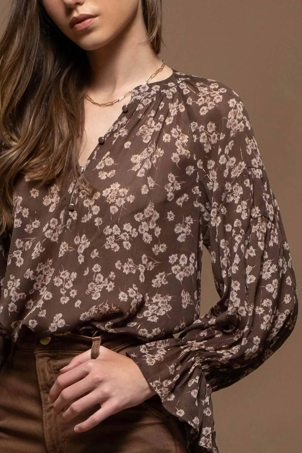 Floral Long Sleeve Blouse