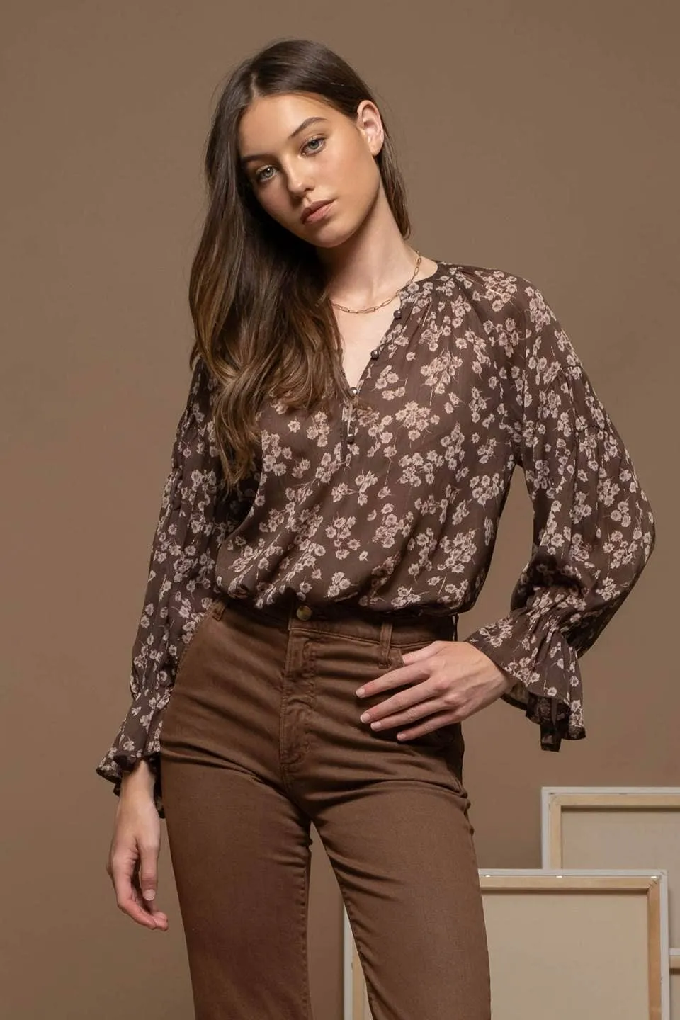 Floral Long Sleeve Blouse