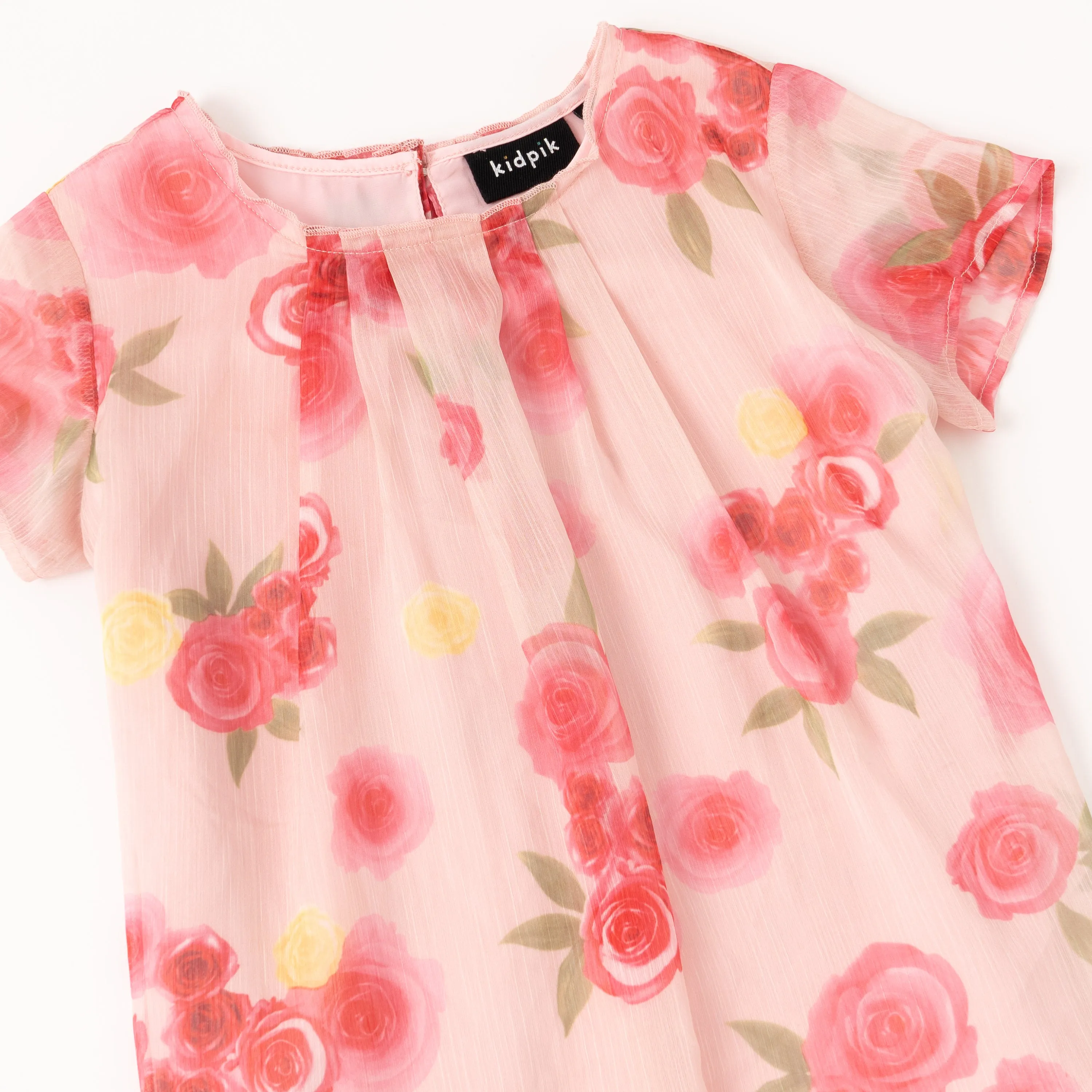 Floral Pleated Top