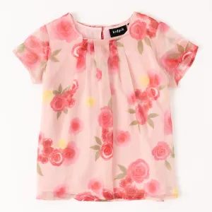 Floral Pleated Top