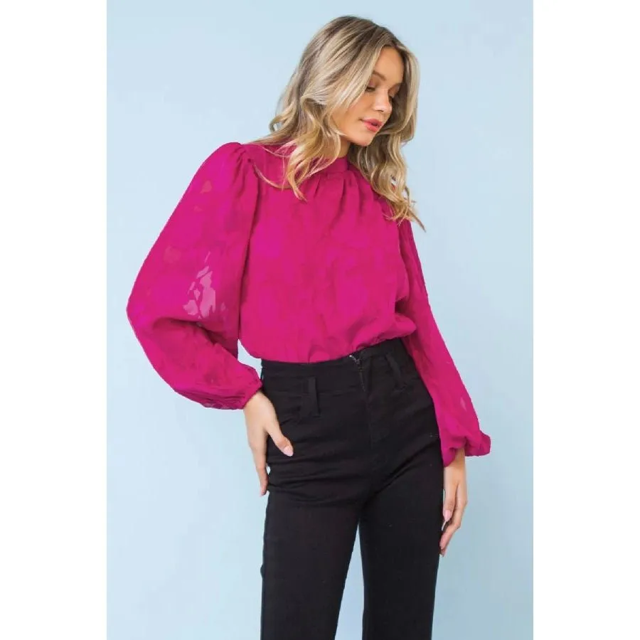Floral Puff Sleeve Blouse