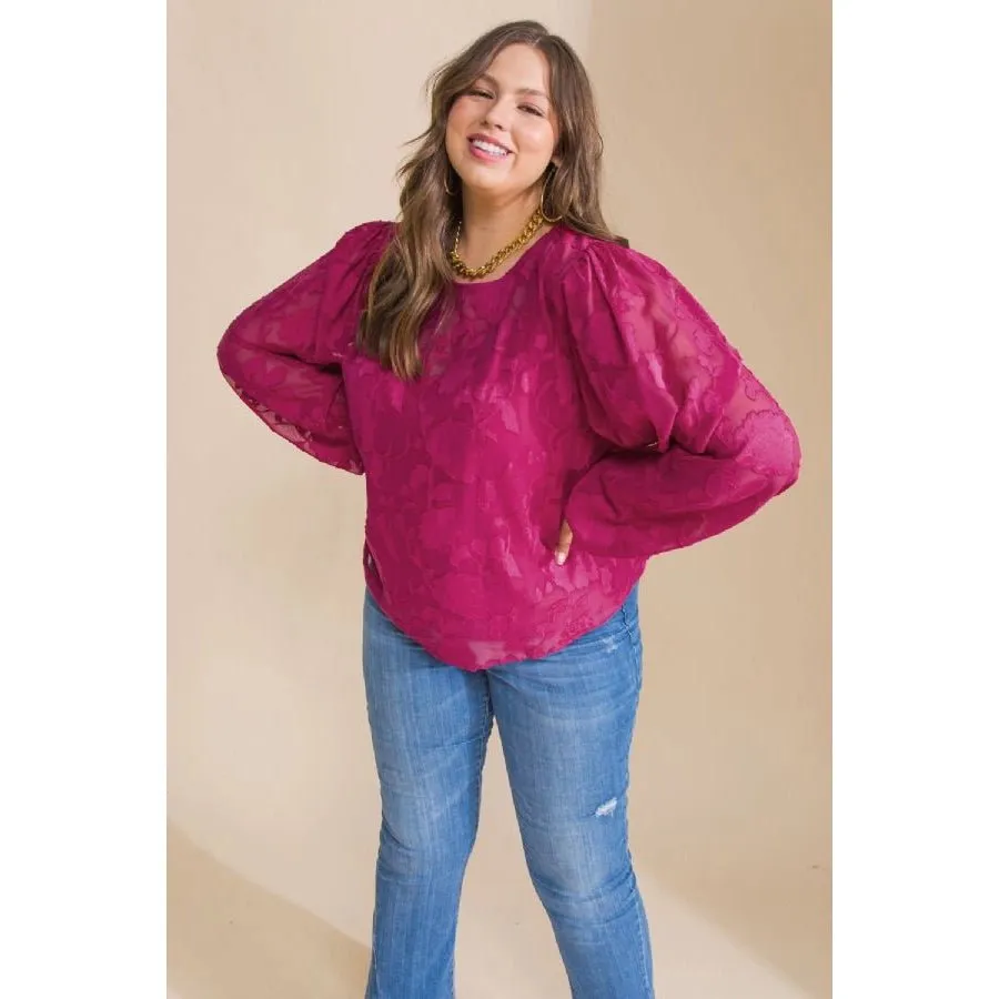 Floral Puff Sleeve Blouse