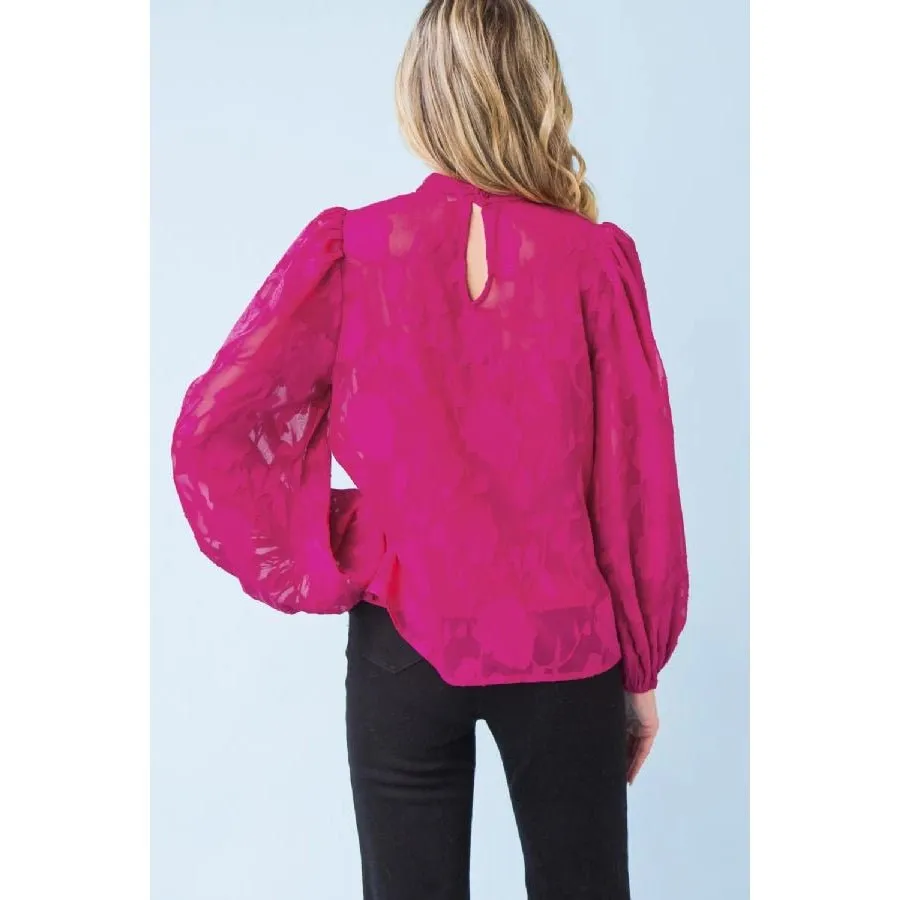 Floral Puff Sleeve Blouse