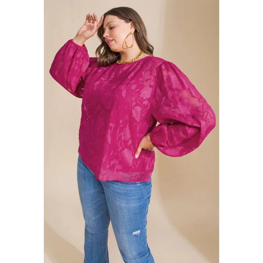 Floral Puff Sleeve Blouse
