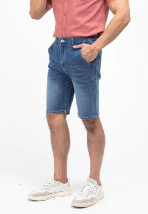 Forest Elastic Waist Stretchable Jeans Bermuda Shorts Denim Short Pants Men | Seluar Pendek Lelaki - 670210