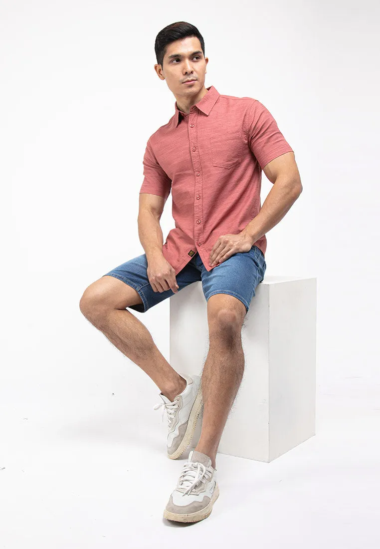 Forest Elastic Waist Stretchable Jeans Bermuda Shorts Denim Short Pants Men | Seluar Pendek Lelaki - 670210