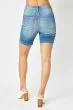 Judy Blue HW Tummy Control Double Button Bermuda Shorts