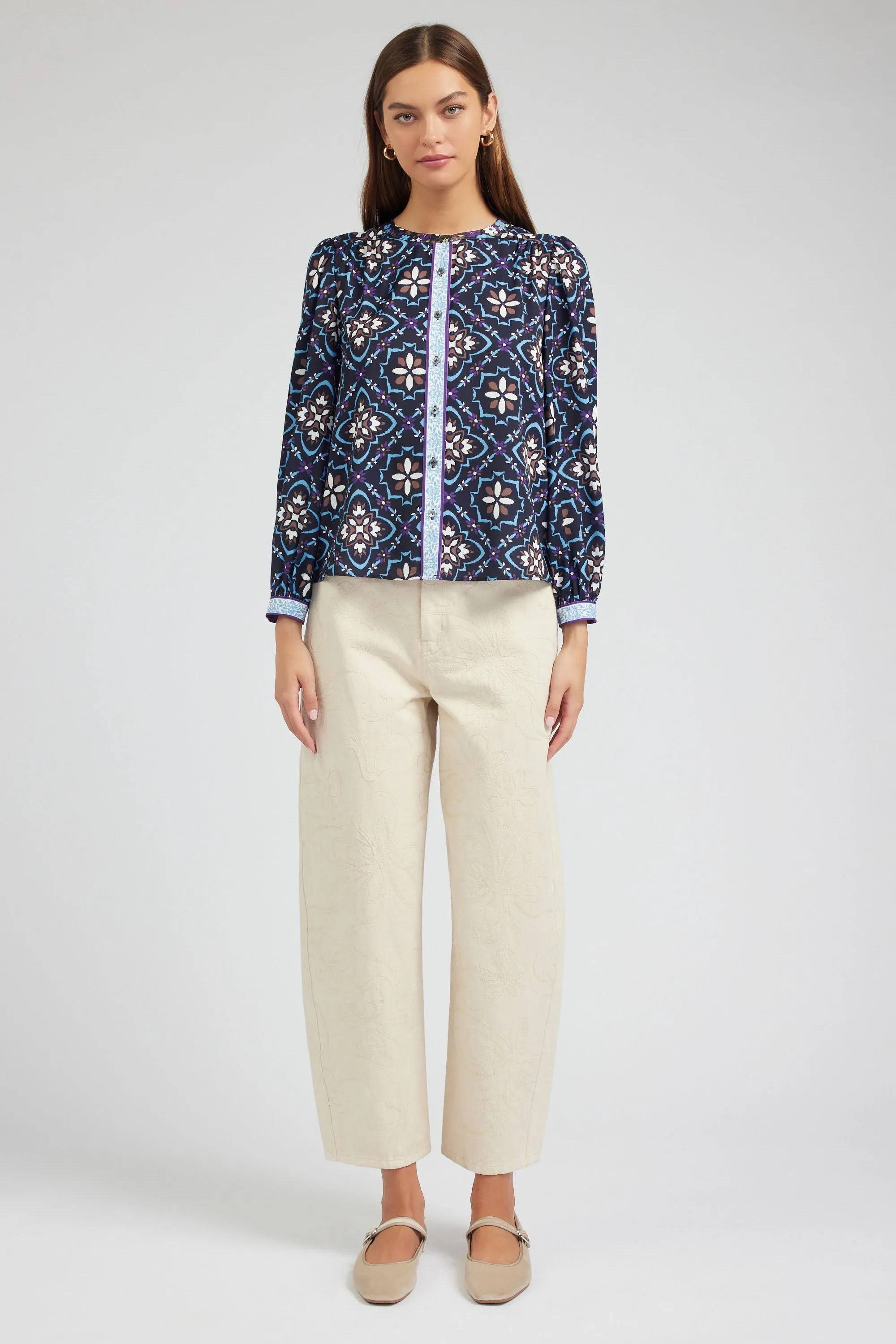 Kaleidoscope Motif Blouse
