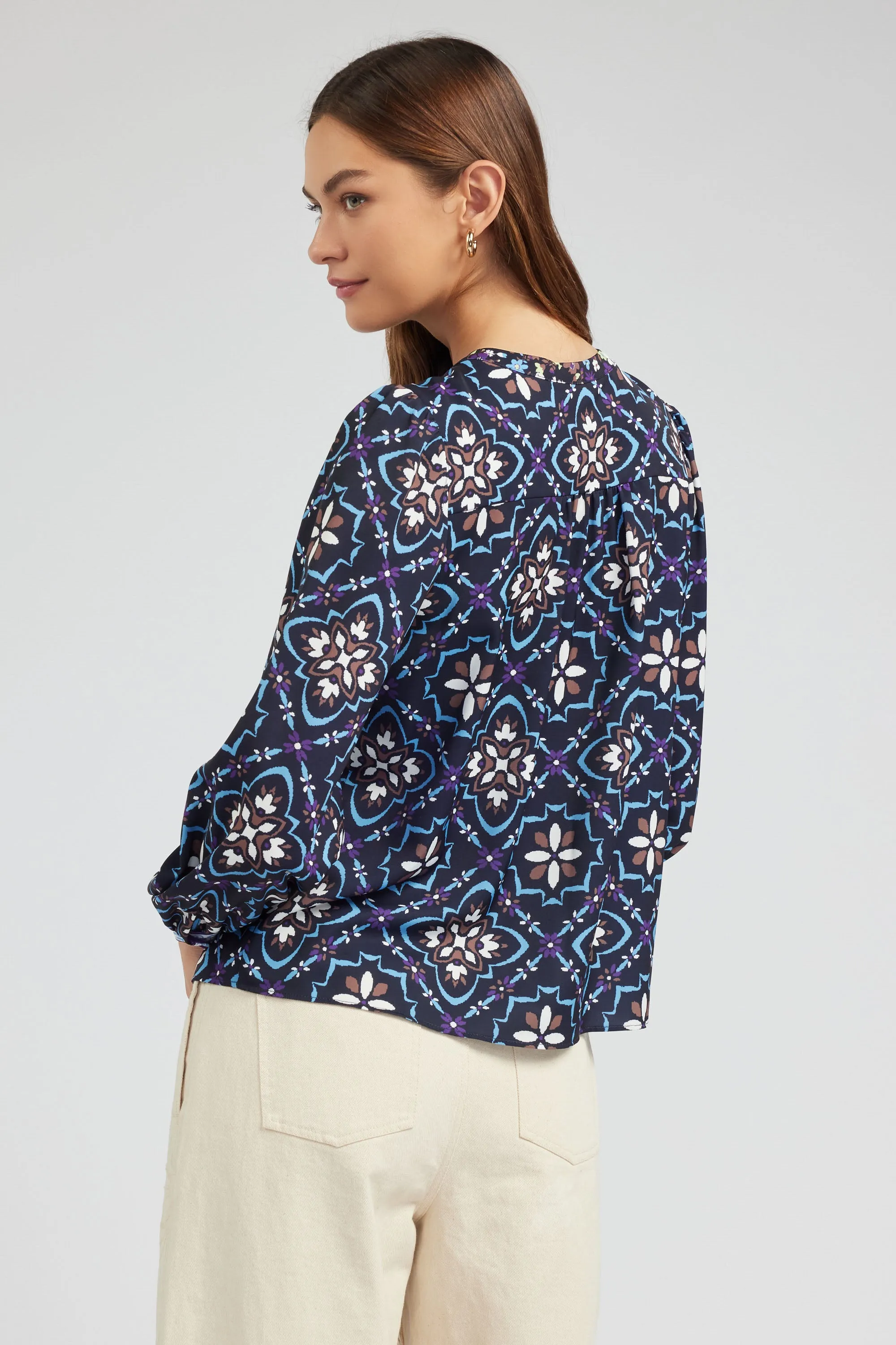 Kaleidoscope Motif Blouse