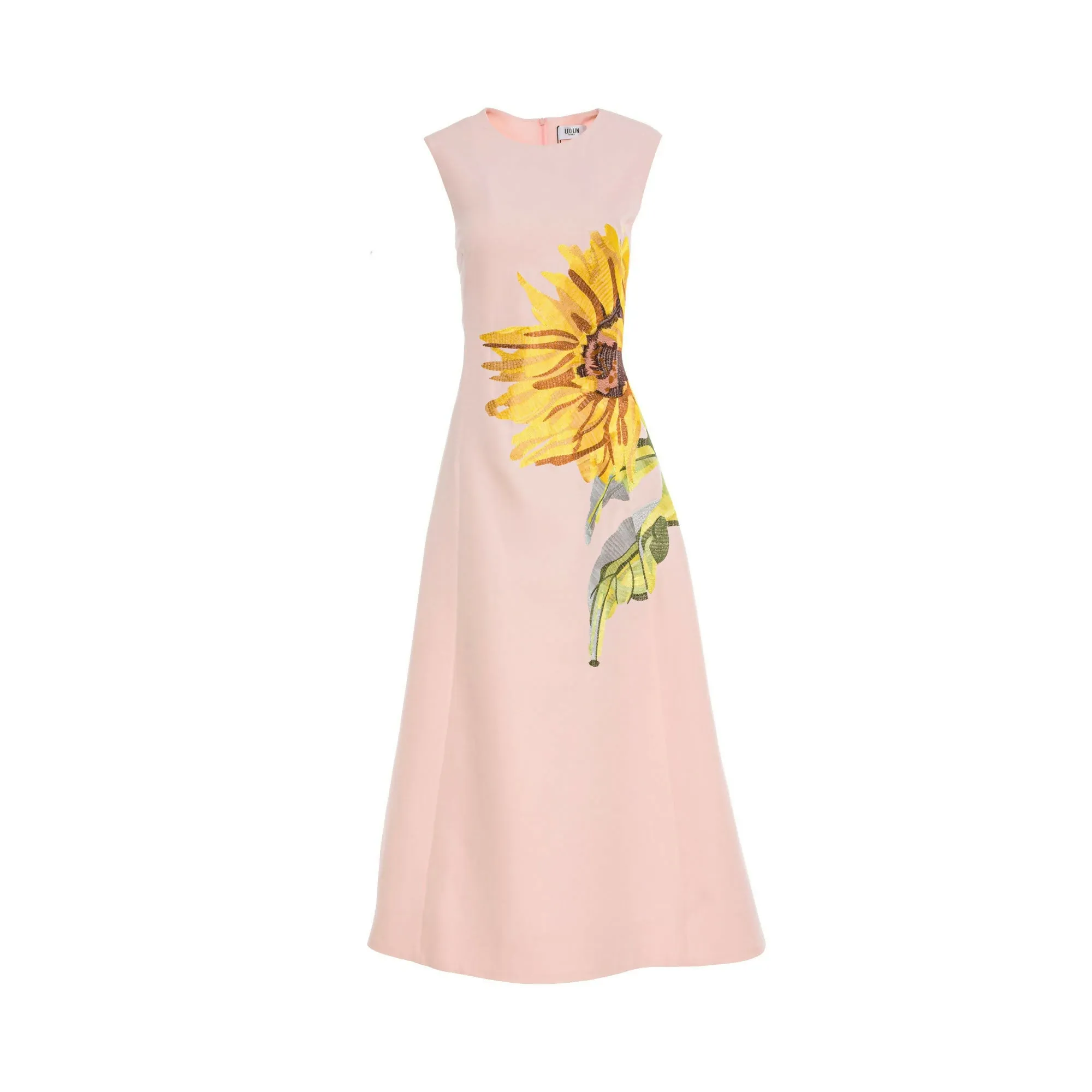 Leo Lin Sleeveless Cleo Midi in Sunflower Pink Size AU 8