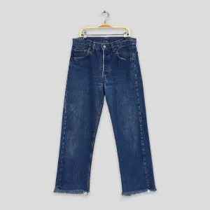 Levi's 501 Indigo Blue Jeans Stonewash Size 28x25