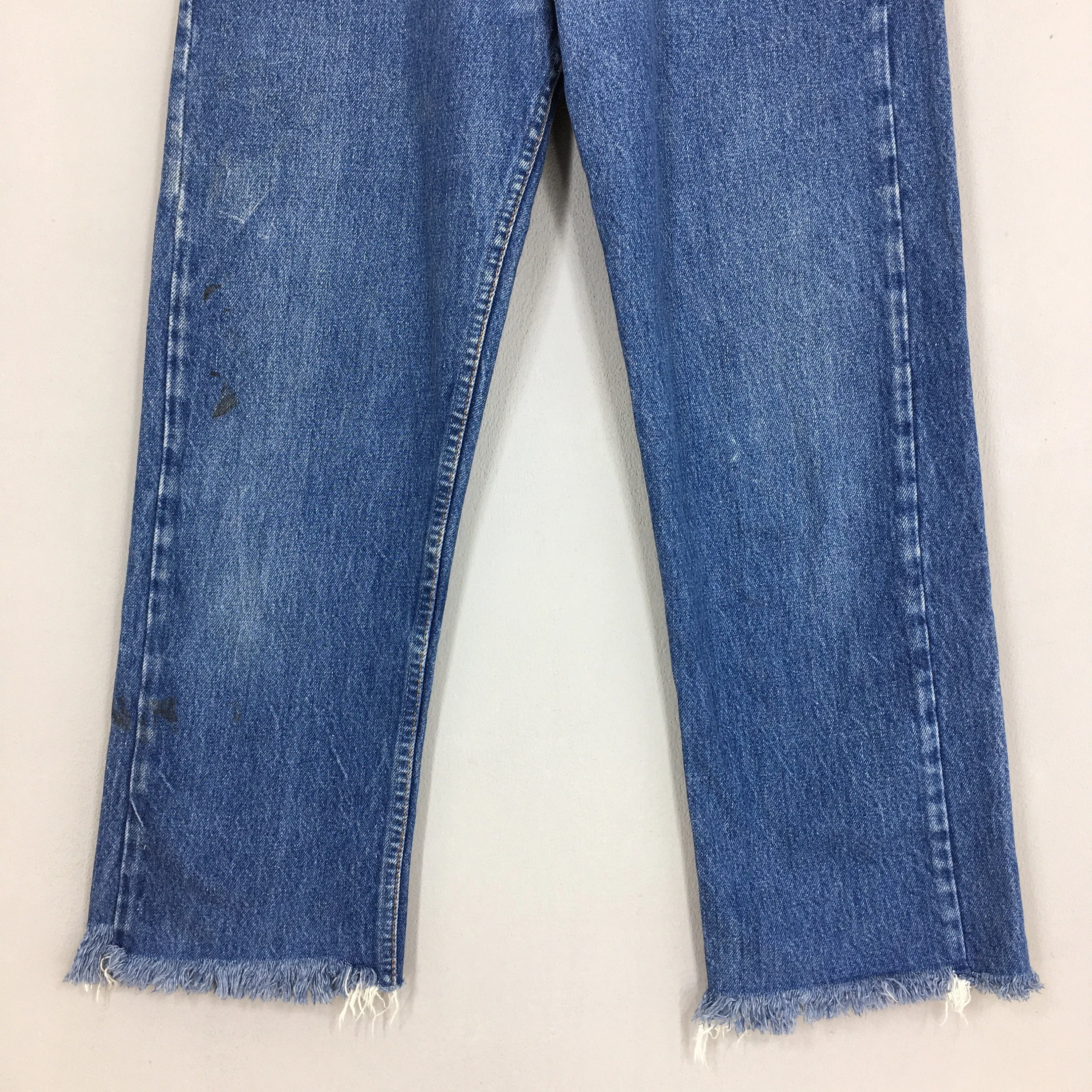 Levi's 501 Indigo Blue Jeans Stonewash Size 28x25