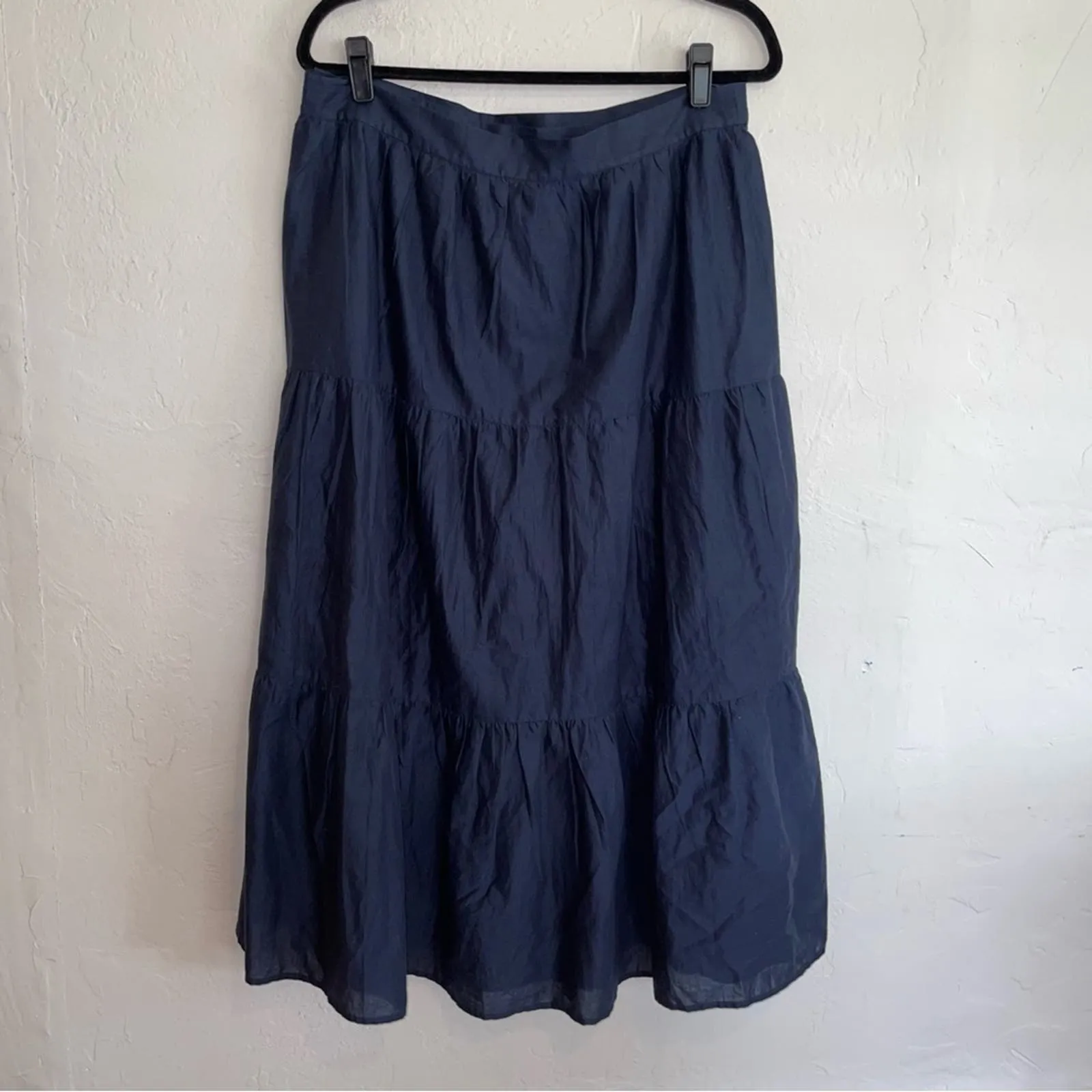 Marlette Hallerbos Tiered Wrap Cotton Midi Skirt (10)
