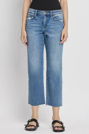 Melissa Mid Rise Straight Jean (Vervet)