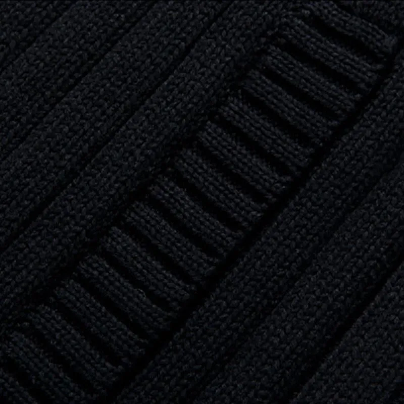 Men's Casual Stand Collar Zipper Slim Fit Knit Cardigan 87999873M