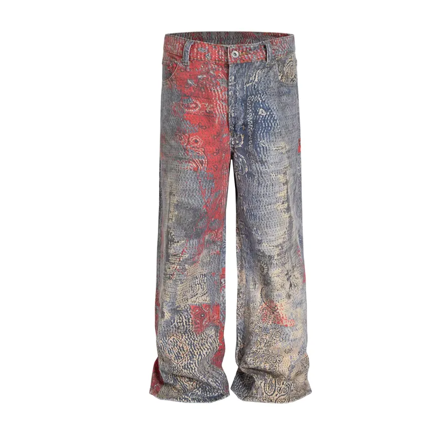Paisley Punk Distressed Jeans