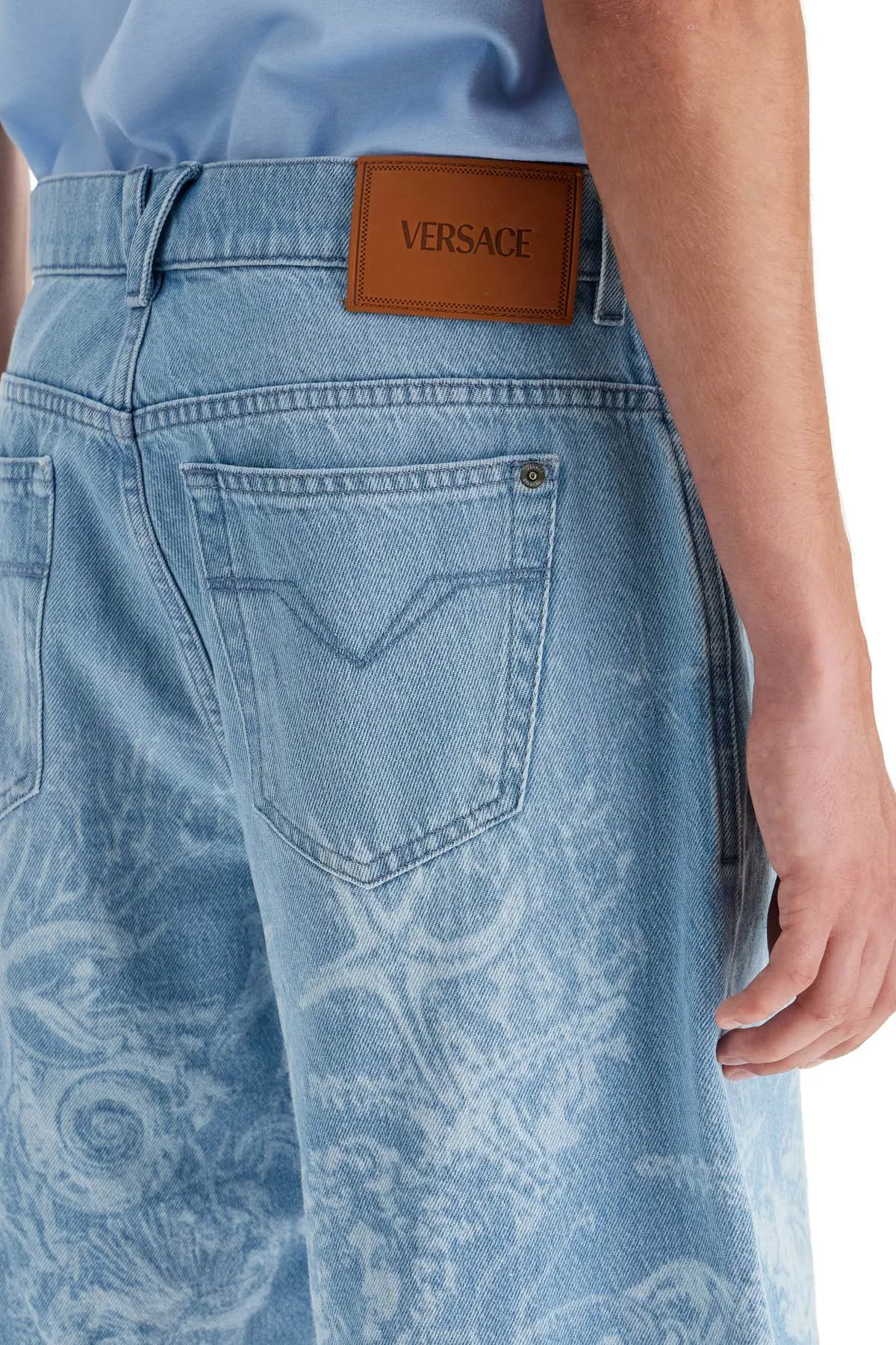"baroque sea denim lasered