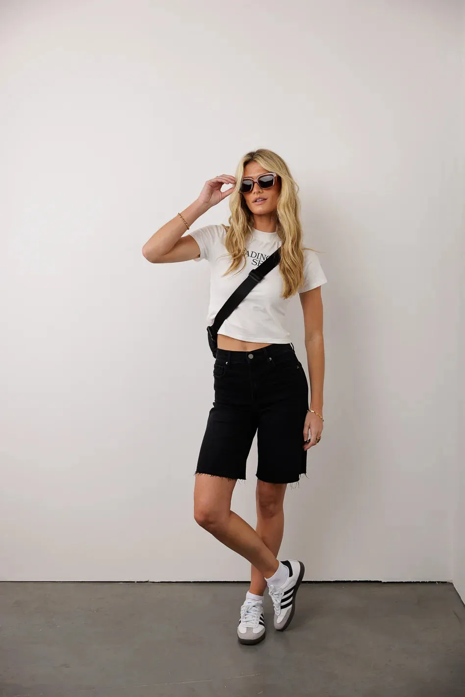 Rebecca Bermuda Shorts in Black - FINAL SALE