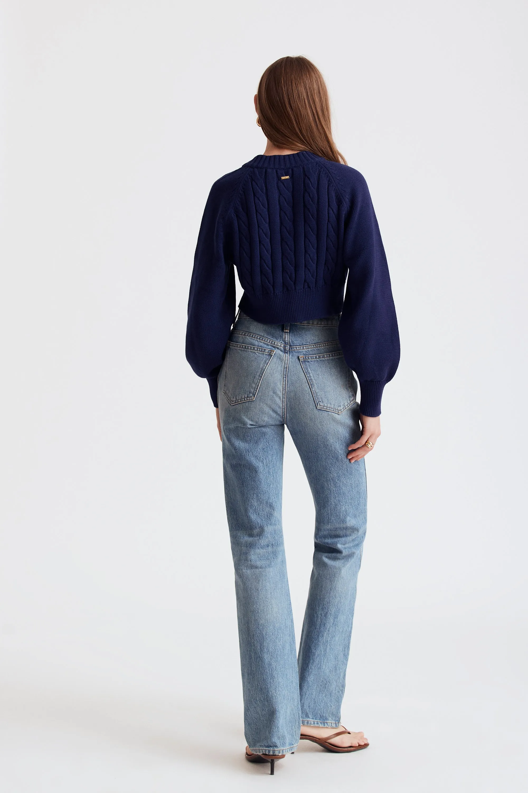 Rita Cotton Cropped Cardigan