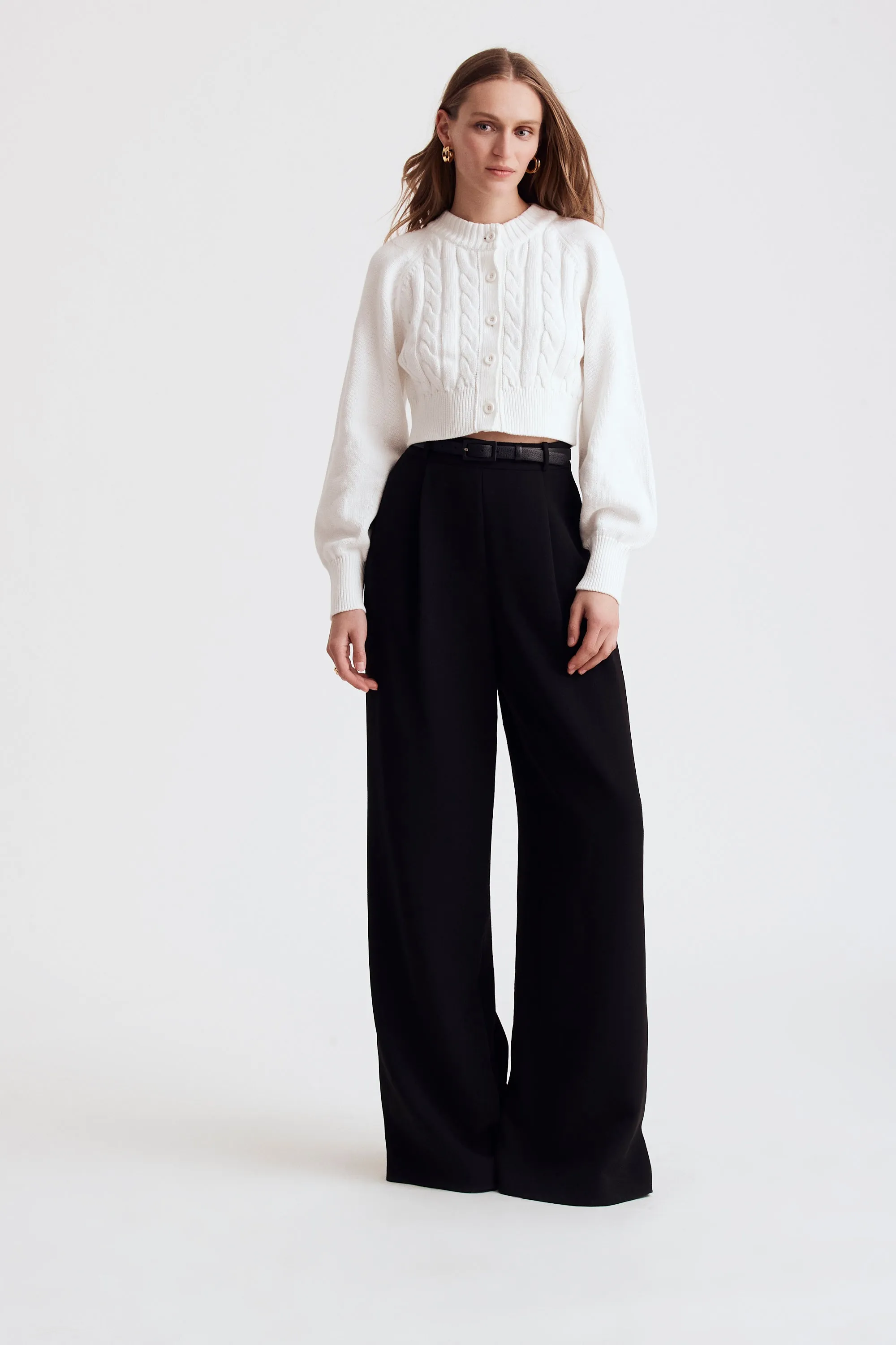Rita Cotton Cropped Cardigan