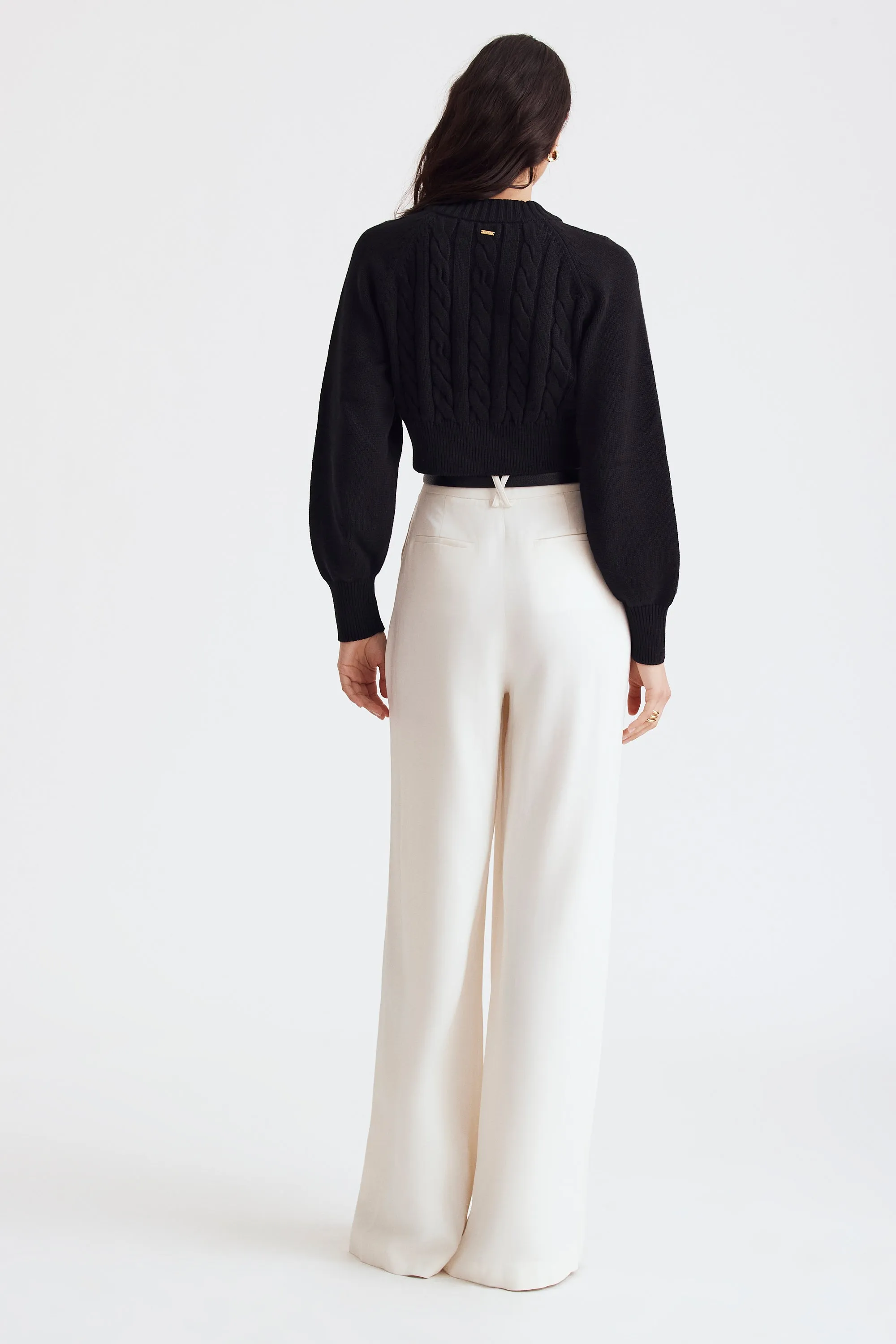 Rita Cotton Cropped Cardigan
