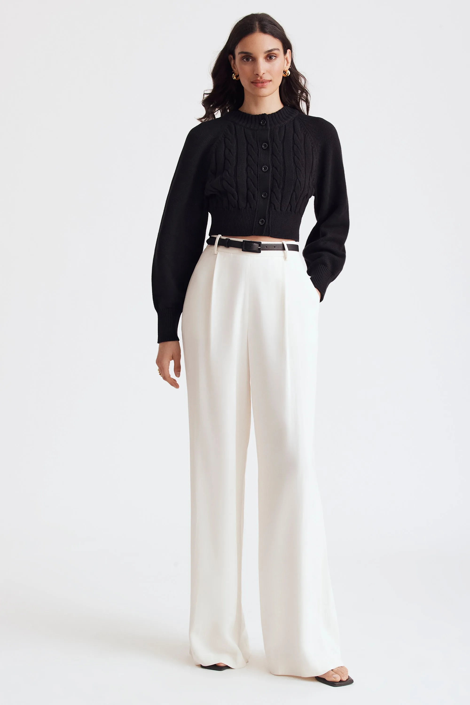 Rita Cotton Cropped Cardigan