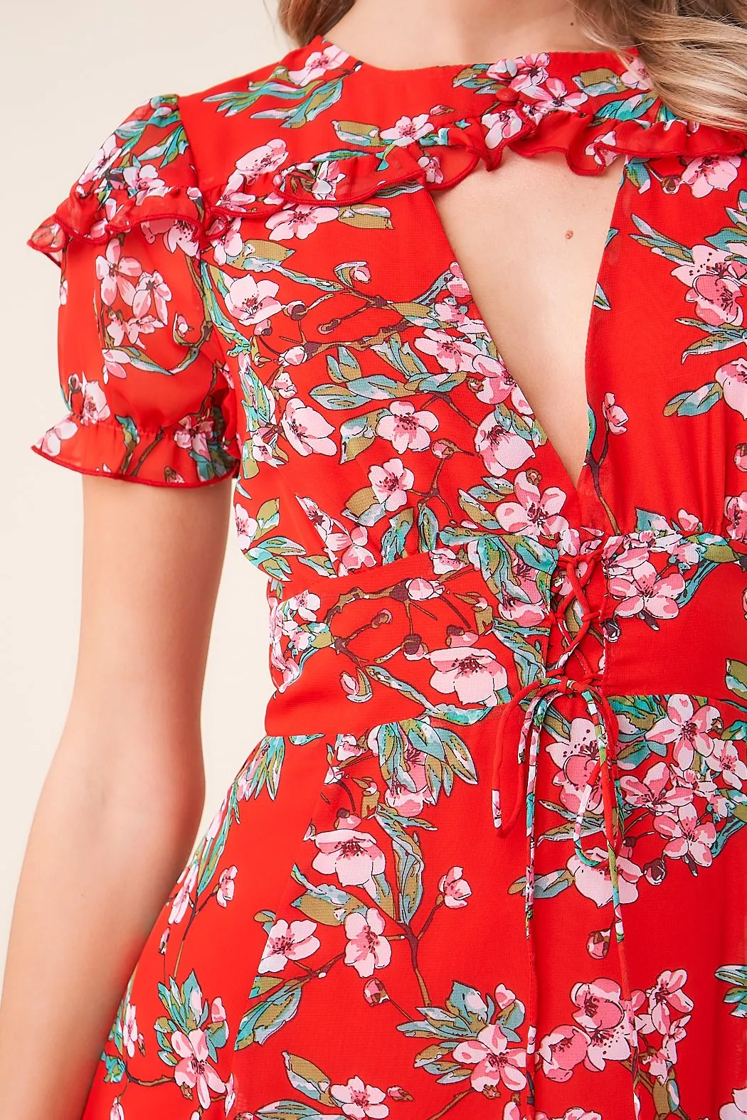 Rustic Rose Floral Maxi Dress